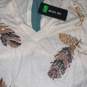 Miss Me Feather Shirt